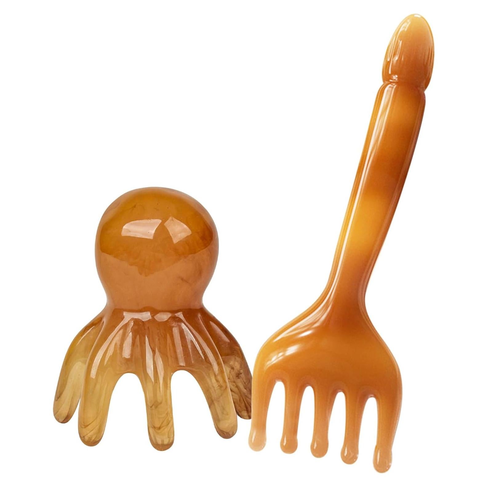 Masajeadores de Cuero Cabelludo AGLOO - 2 Pcs Resina 22.86cm