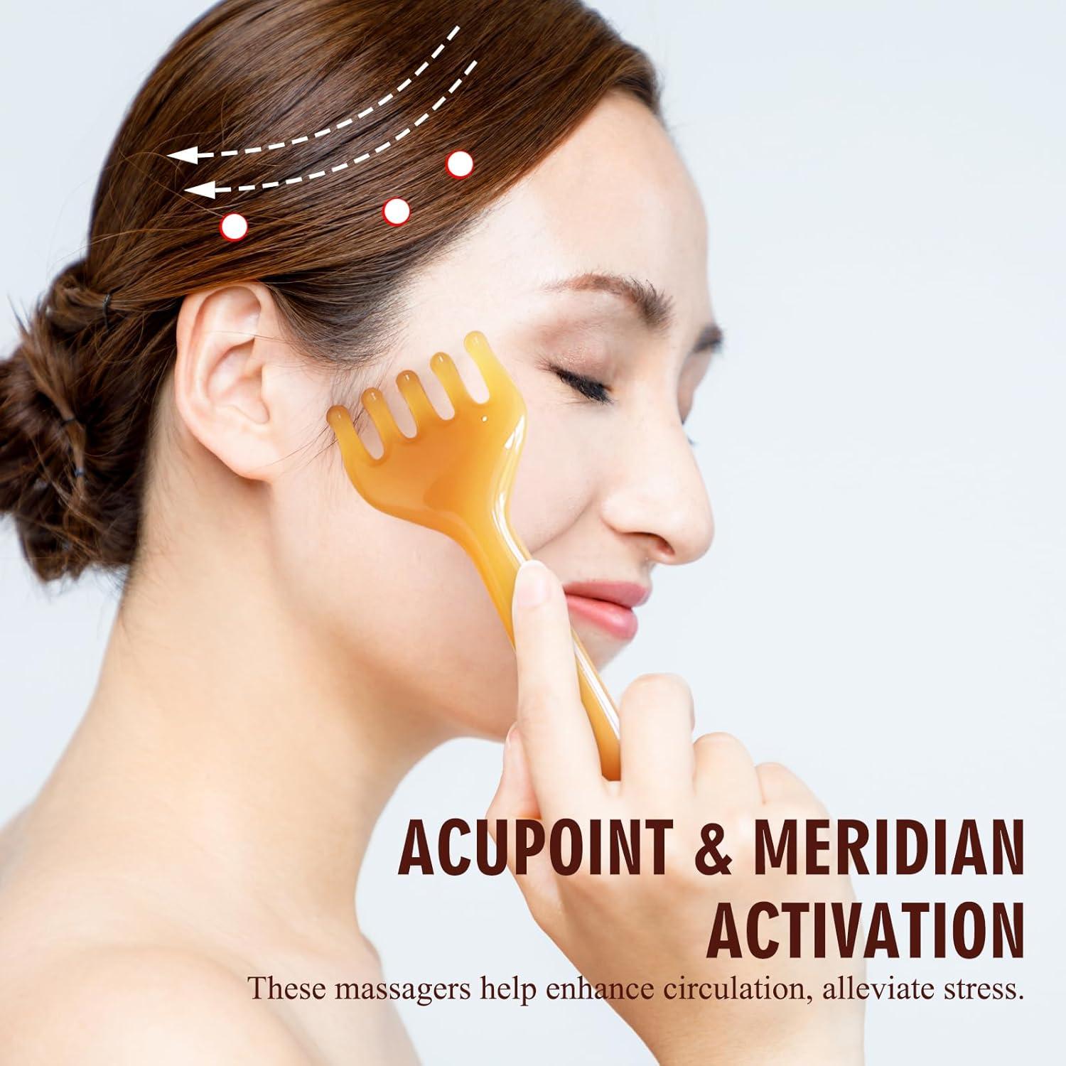 Masajeadores de Cuero Cabelludo AGLOO - 2 Pcs Resina 22.86cm