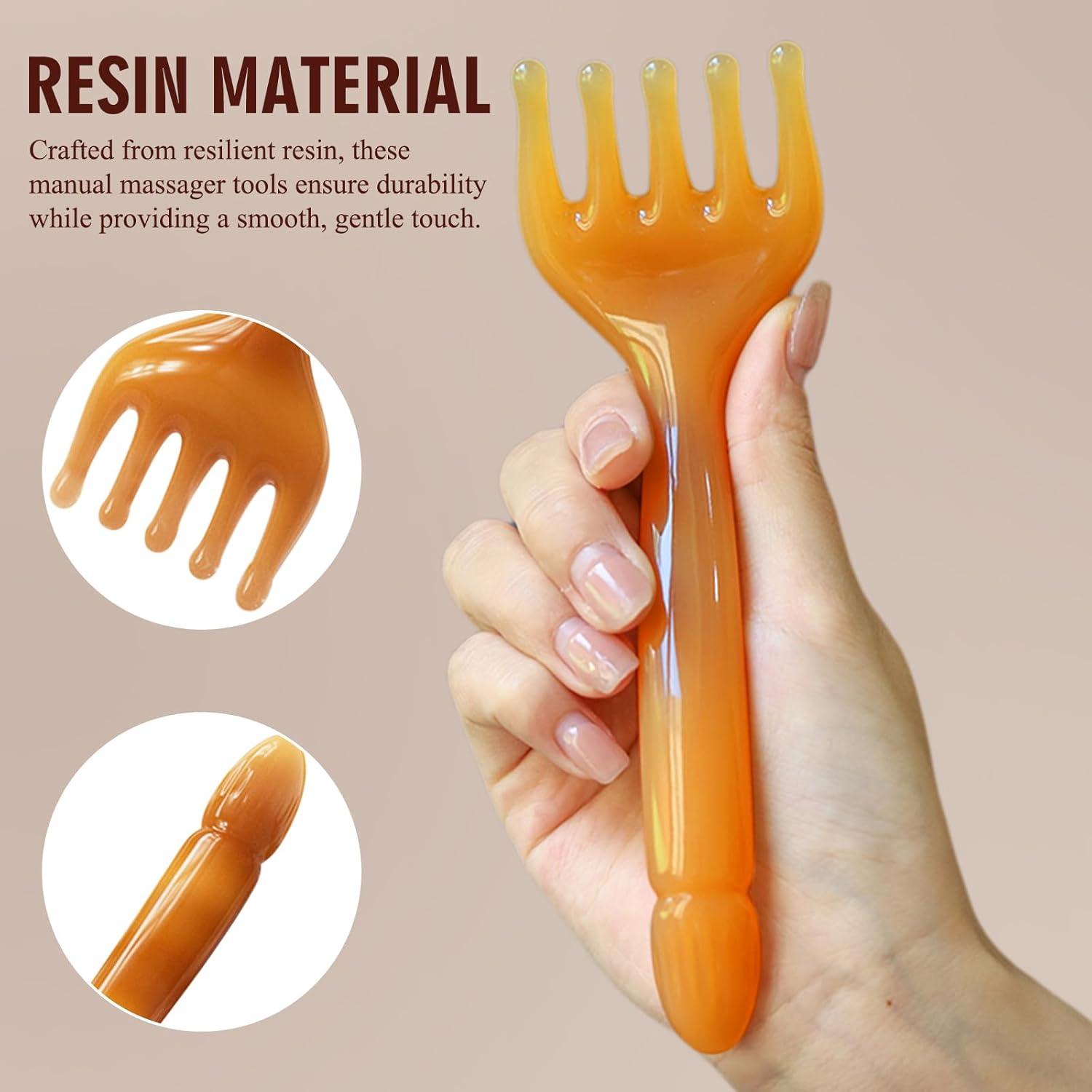 Masajeadores de Cuero Cabelludo AGLOO - 2 Pcs Resina 22.86cm