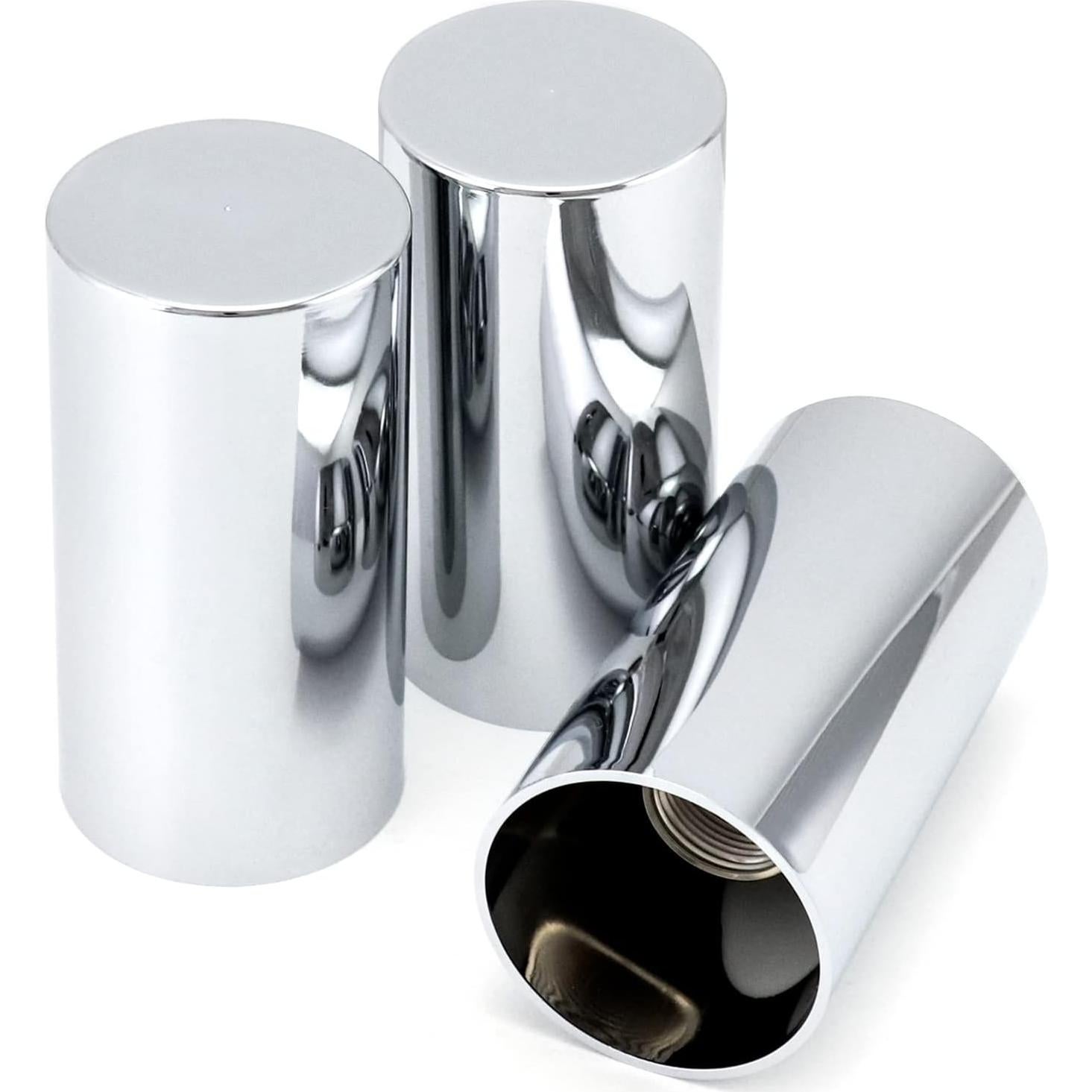 Tapas de Tuerca QWORK Cromadas ABS 33mm - Paquete de 20