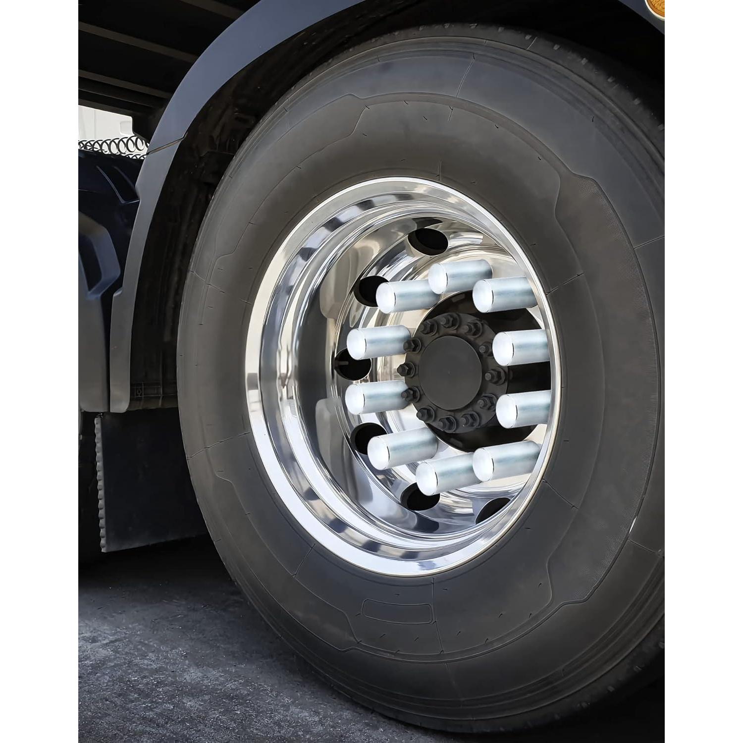 Tapas de Tuerca QWORK Cromadas ABS 33mm - Paquete de 20