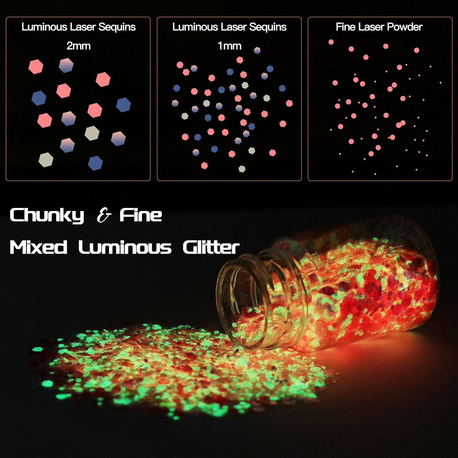 Polvo Luminiscente OSBANG 15 Tarros - 12 Colores + 3 Copos