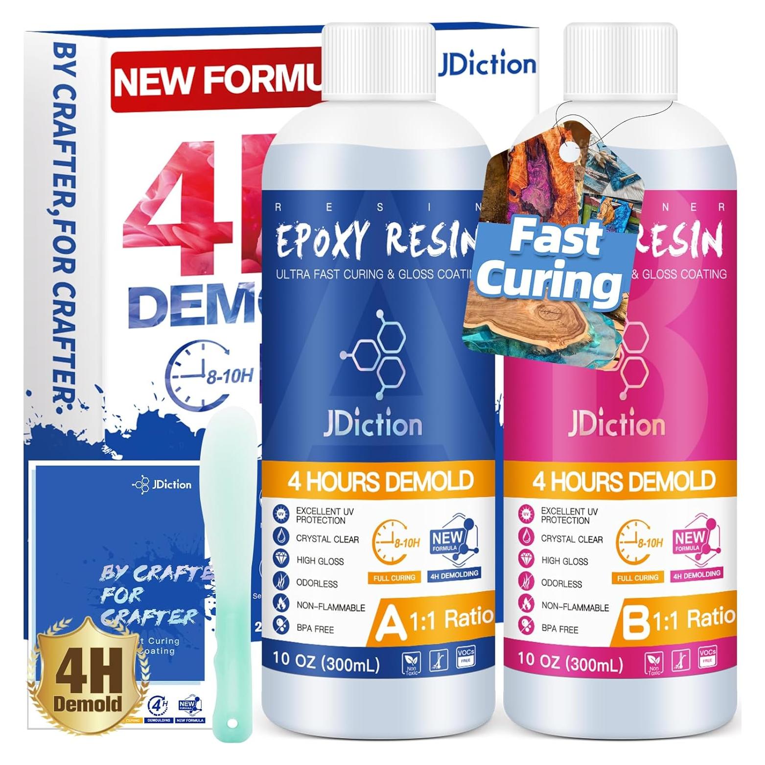 Resina Epóxica JDiction 20 OZ (567 g) Cristal Claro 4 Horas