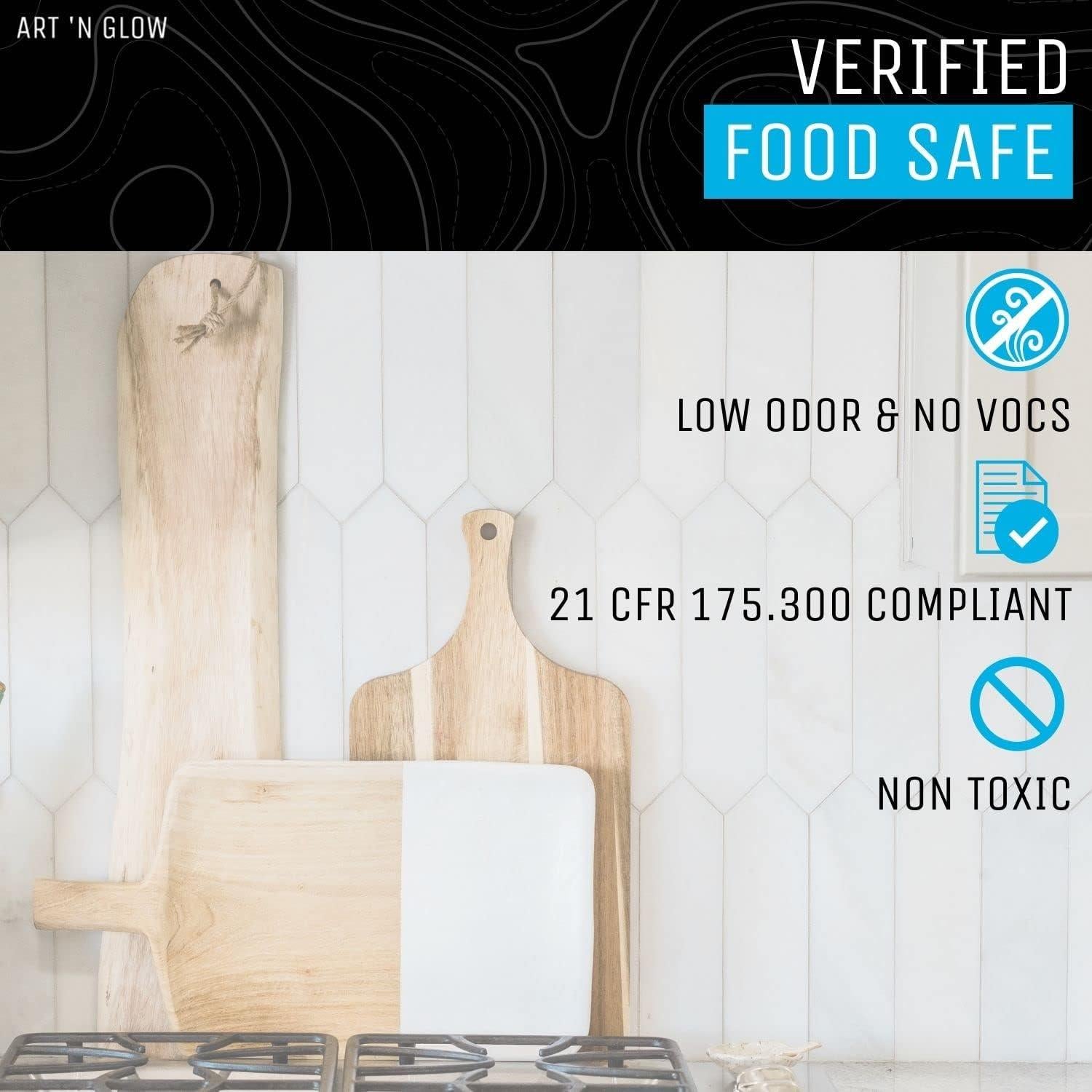 Resina Epóxica Art 'N Glow 16 oz - Transparente, Autonivelante, Libre de Burbujas