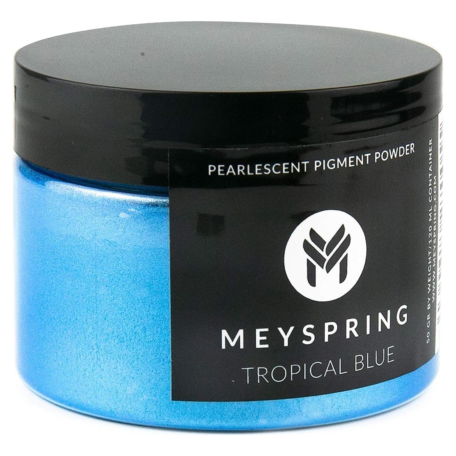 Pigmento Epóxico Azul Tropical MEYSPRING - 50 Gr - Arte en Resina