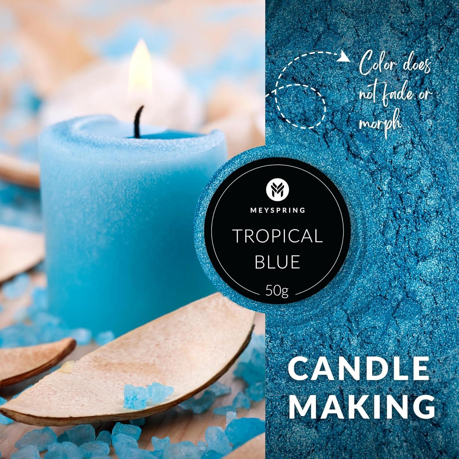 Pigmento Epóxico Azul Tropical MEYSPRING - 50 Gr - Arte en Resina