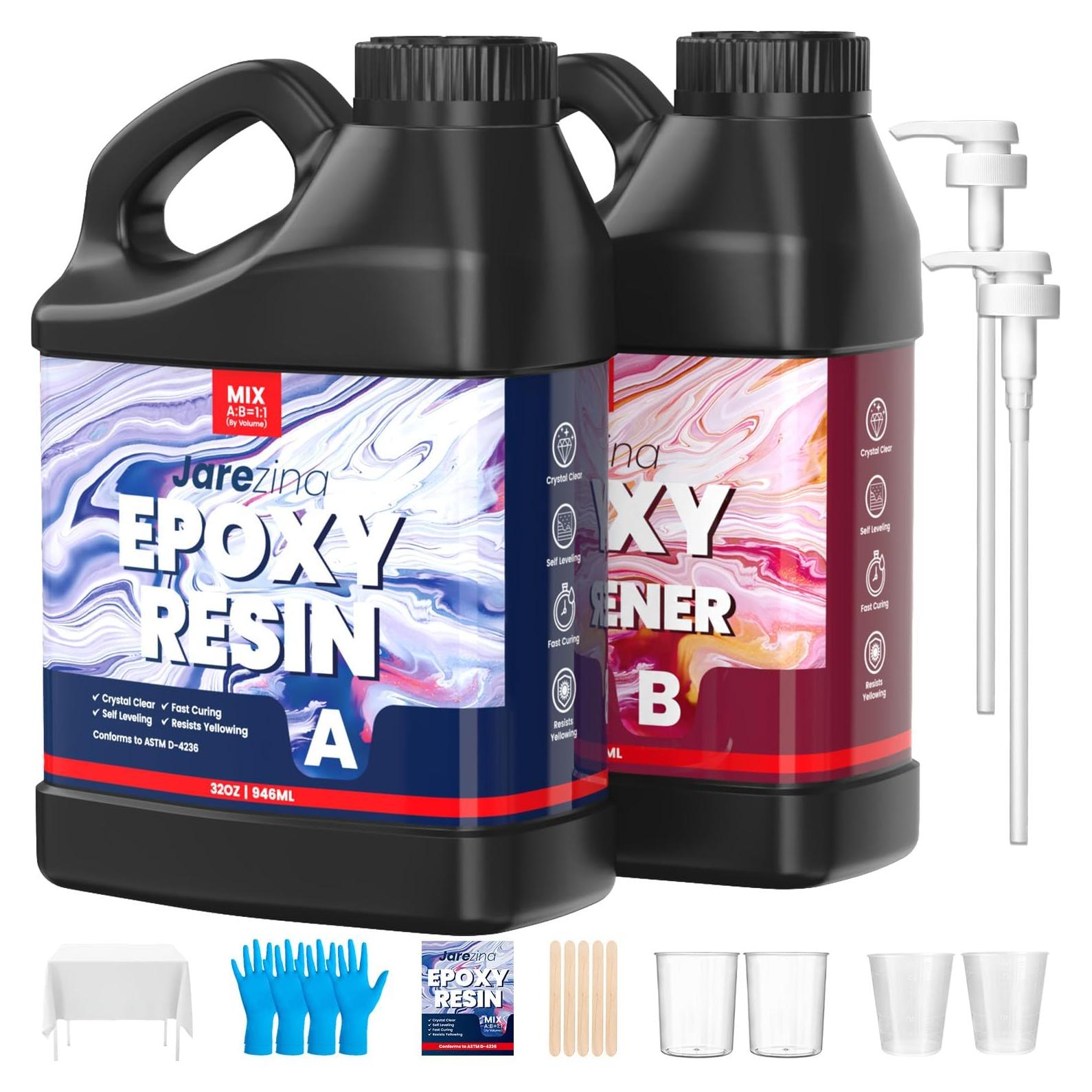 Resina Epóxica Jarezina 1.89L Cristalina Autonivelante