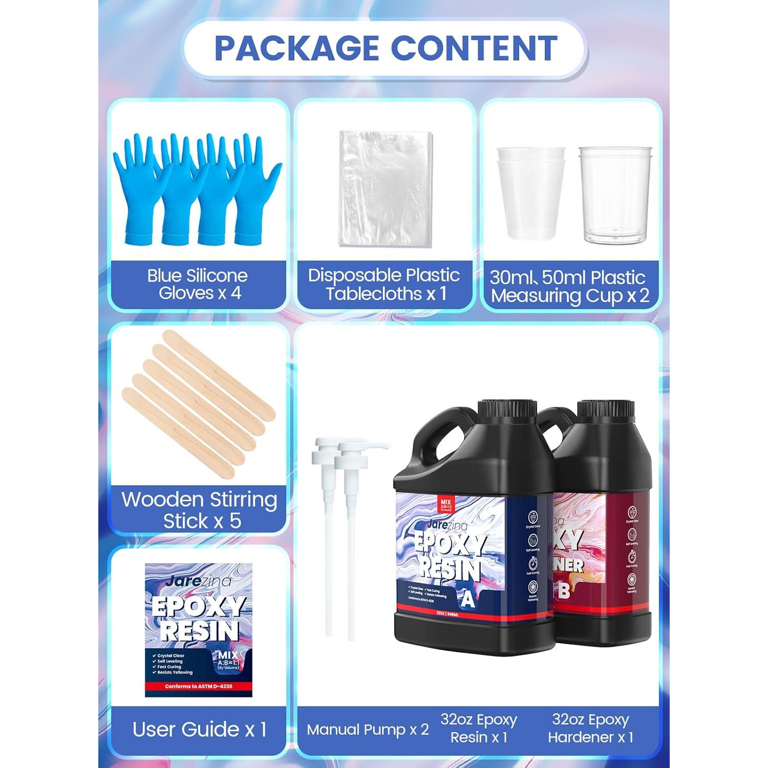 Resina Epóxica Jarezina 1.89L Cristalina Autonivelante