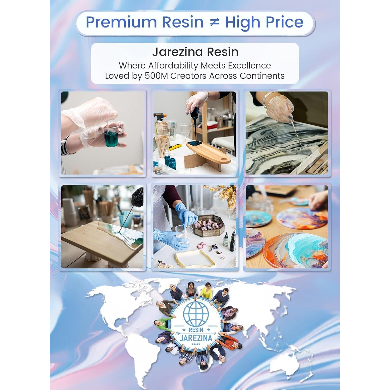 Resina Epóxica Jarezina 1.89L Cristalina Autonivelante