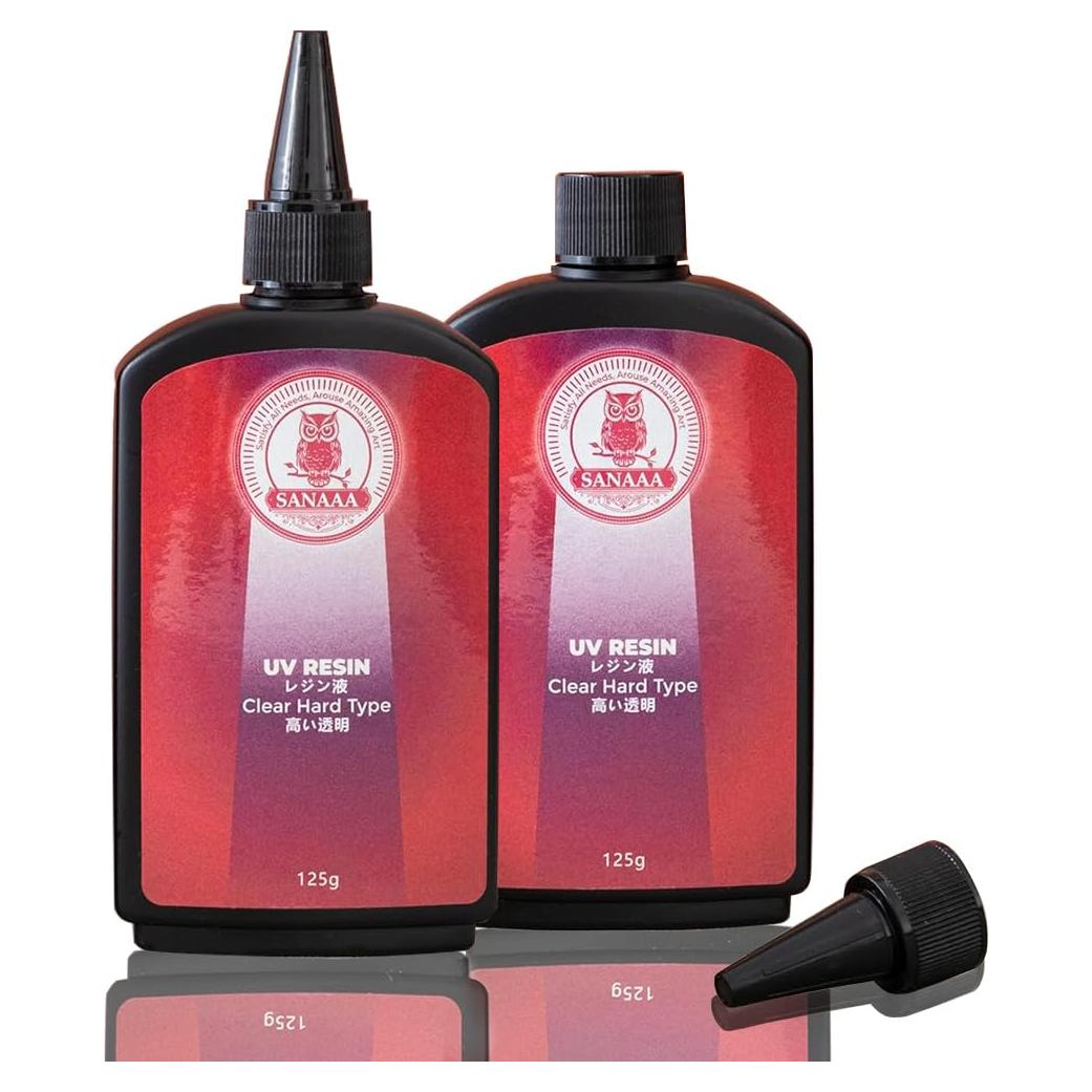 Resina UV Dura Cristalina SANAAA 250g para Joyería DIY
