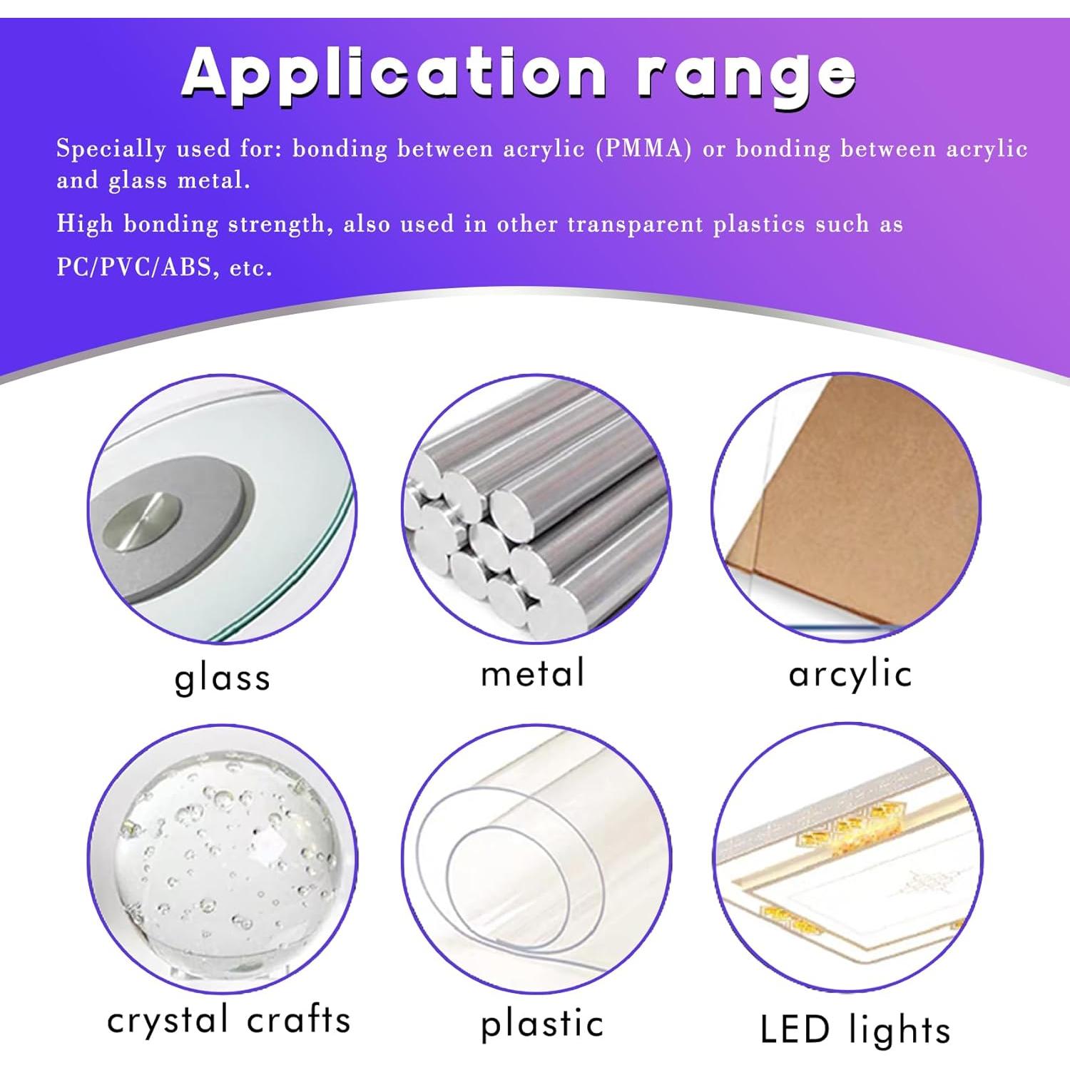 Kit de Pegamento UV EDSRDXS 10ml con Luz UV 3W para Plástico y Vidrio