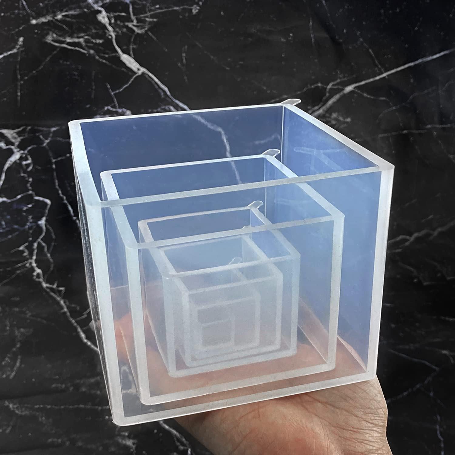 Moldes de Cubo de Silicona Transparente ResinWorld 6 Piezas