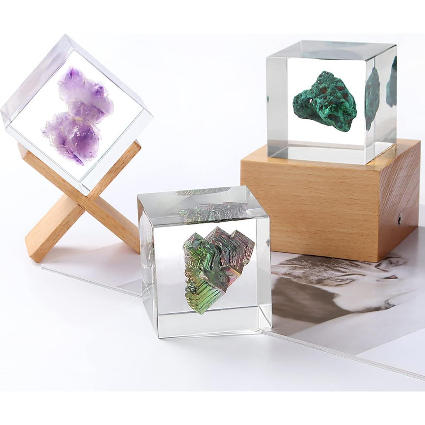 Moldes de Cubo de Silicona Transparente ResinWorld 6 Piezas