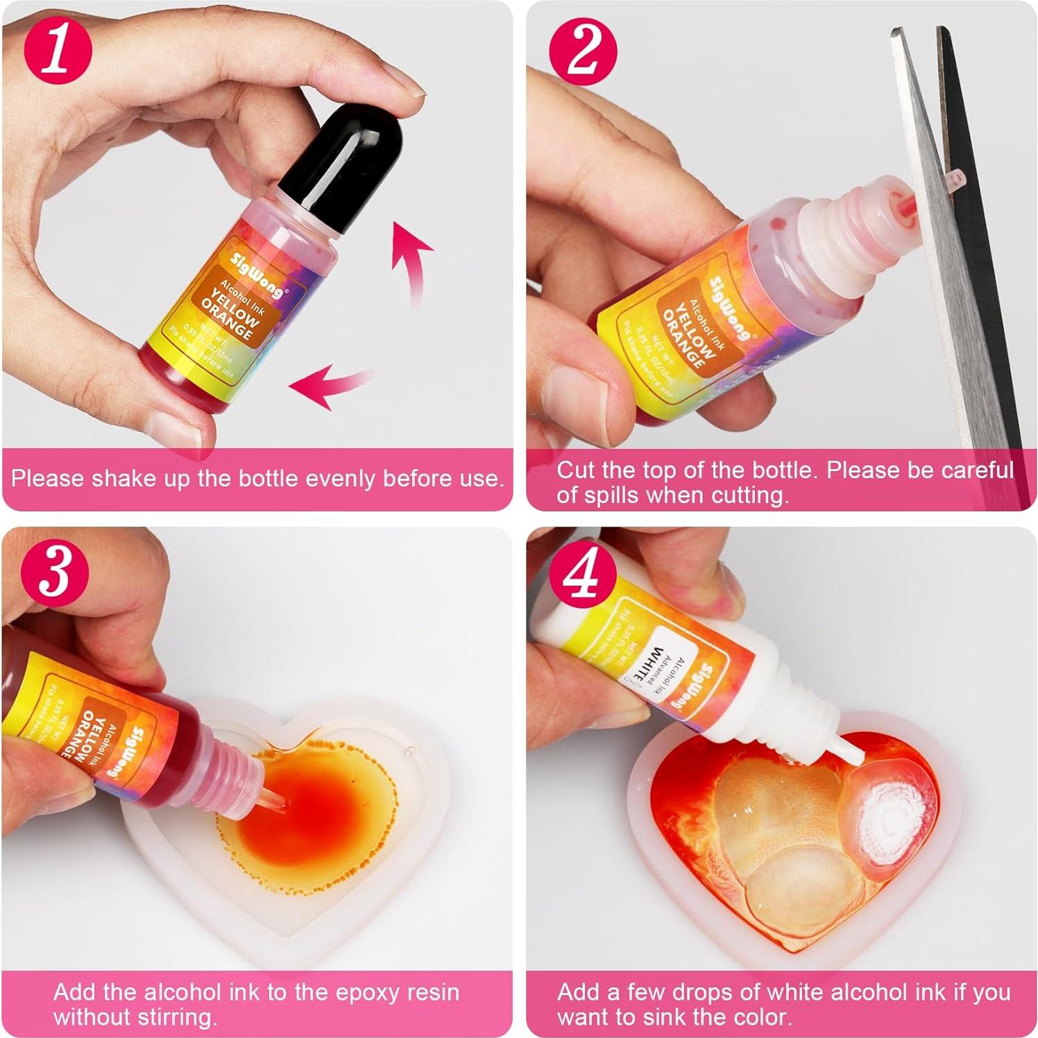 Juego de Tintas de Alcohol SigWong - 36 Colores 10ml