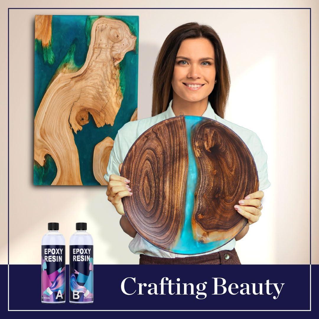 Kit de Resina Epóxica 16 oz Unicone Art - No Tóxica, Cristalina
