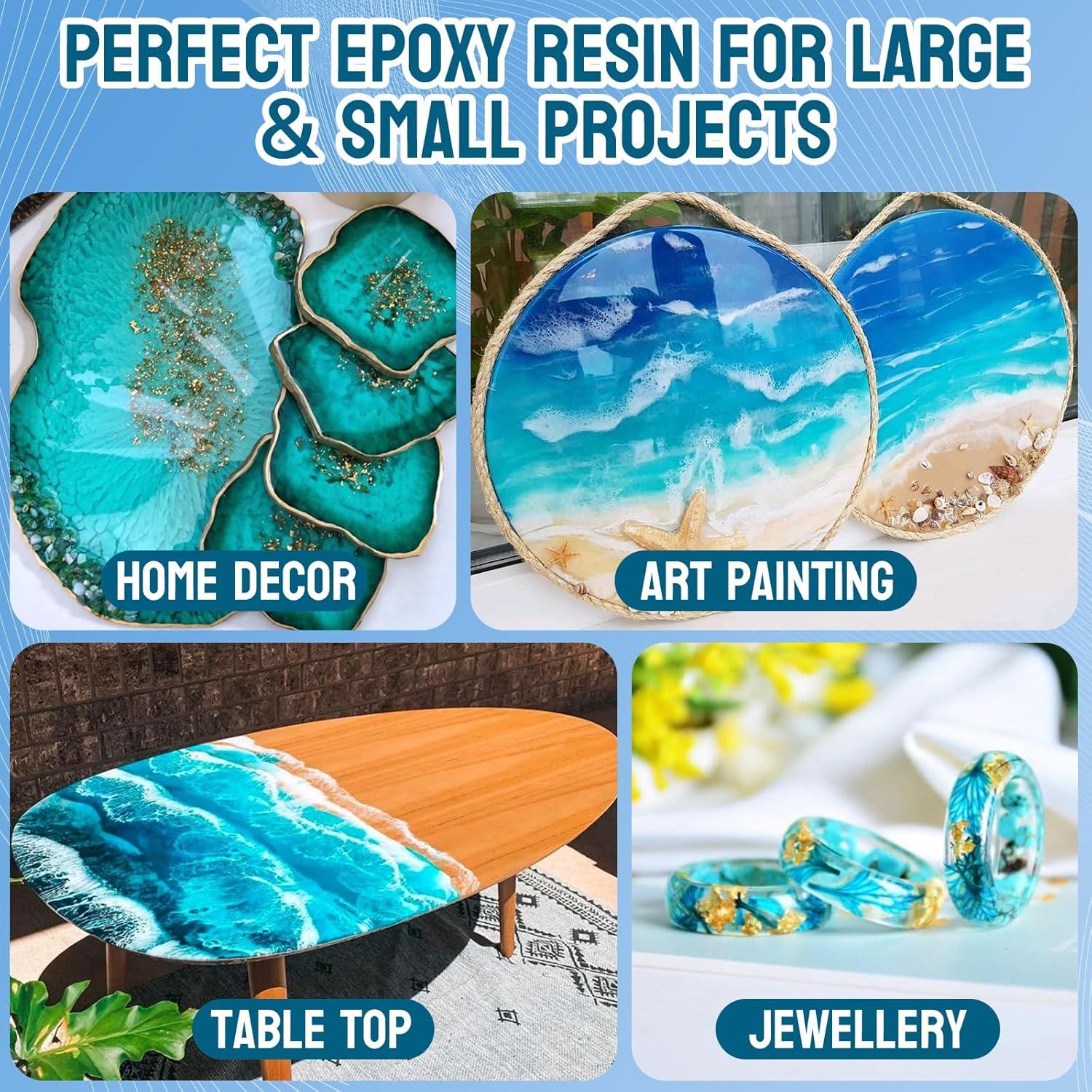 Resina Epóxica JDiction 1L Brillo Alto Autonivelante Transparente