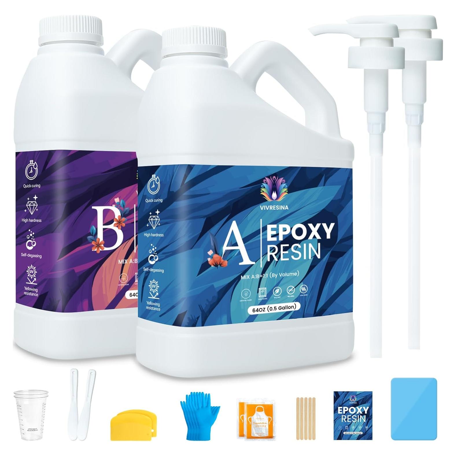 Kit de Resina Epóxica Vivresina 3.78L Cristalina y Segura