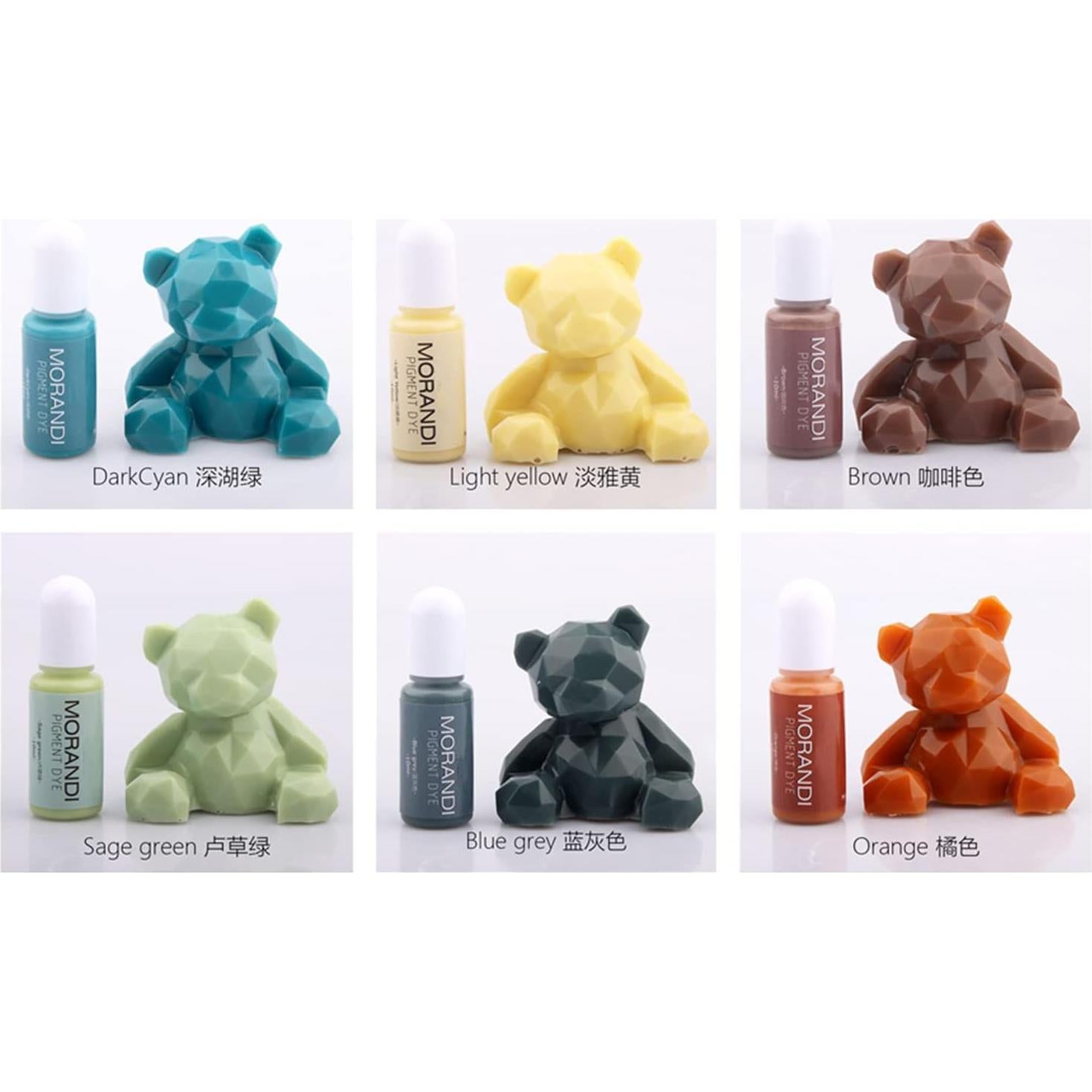 Kit de Pigmento de Resina Epóxica DIYcraft 24 Colores Morandi 240ml