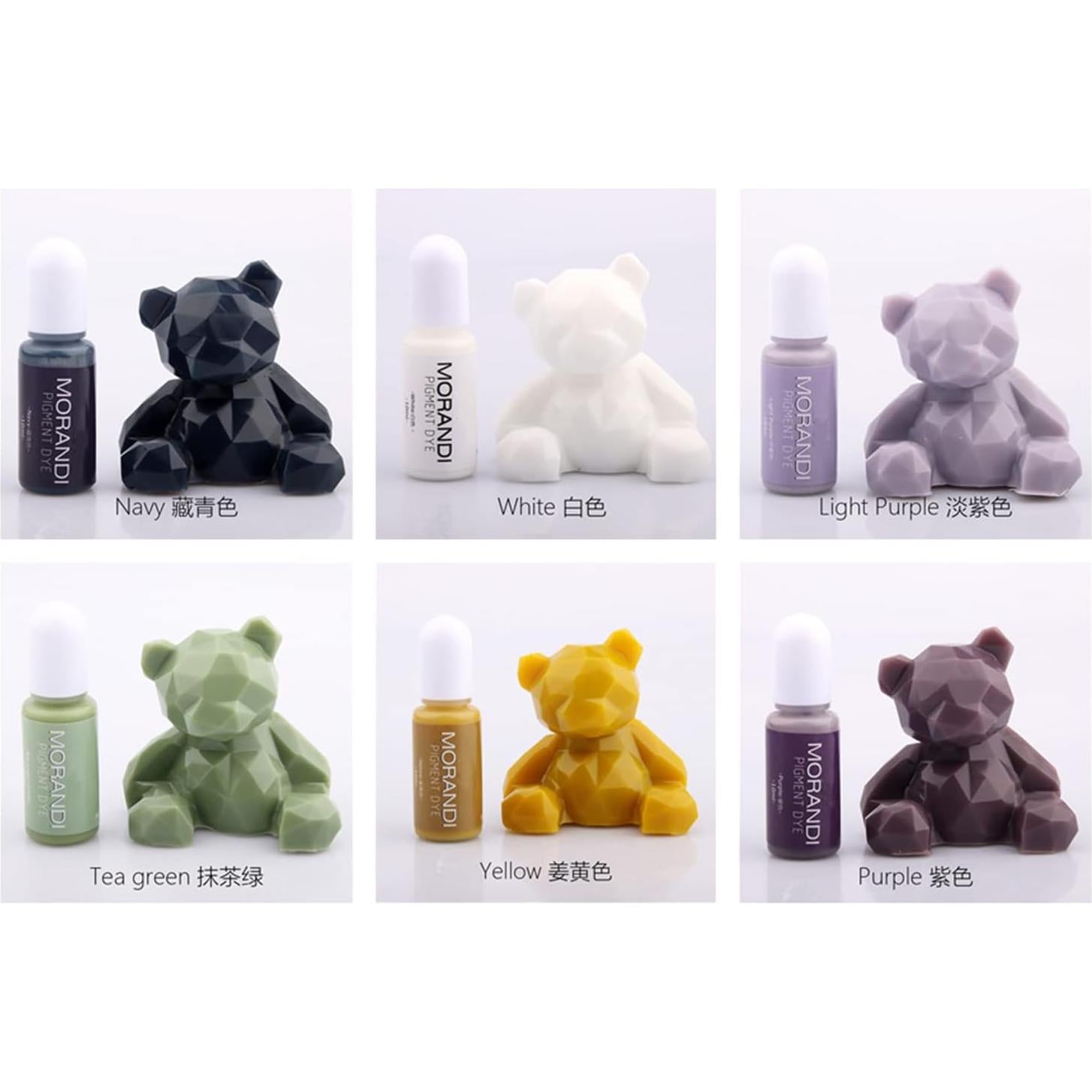 Kit de Pigmento de Resina Epóxica DIYcraft 24 Colores Morandi 240ml