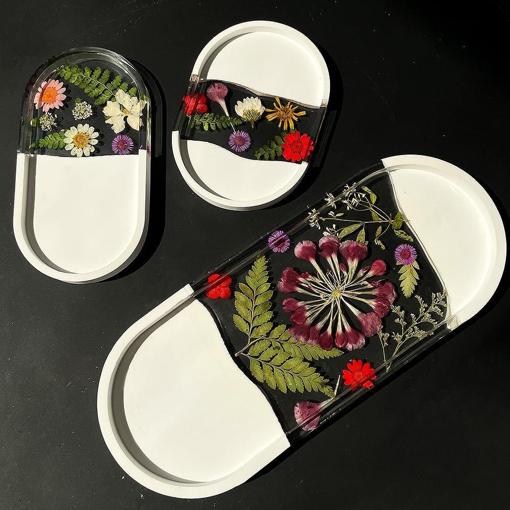 Juego de Moldes de Silicona Ovalados ResinWorld - 4 Tamaños