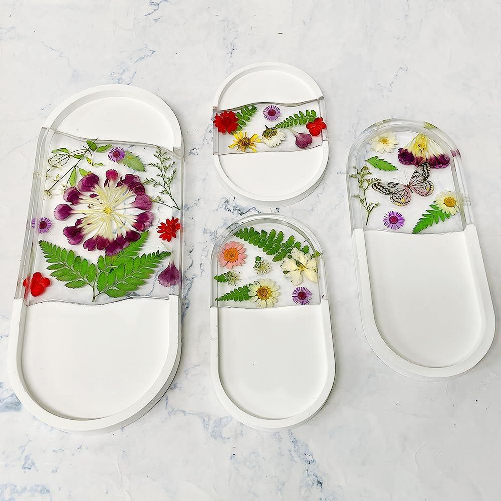 Juego de Moldes de Silicona Ovalados ResinWorld - 4 Tamaños