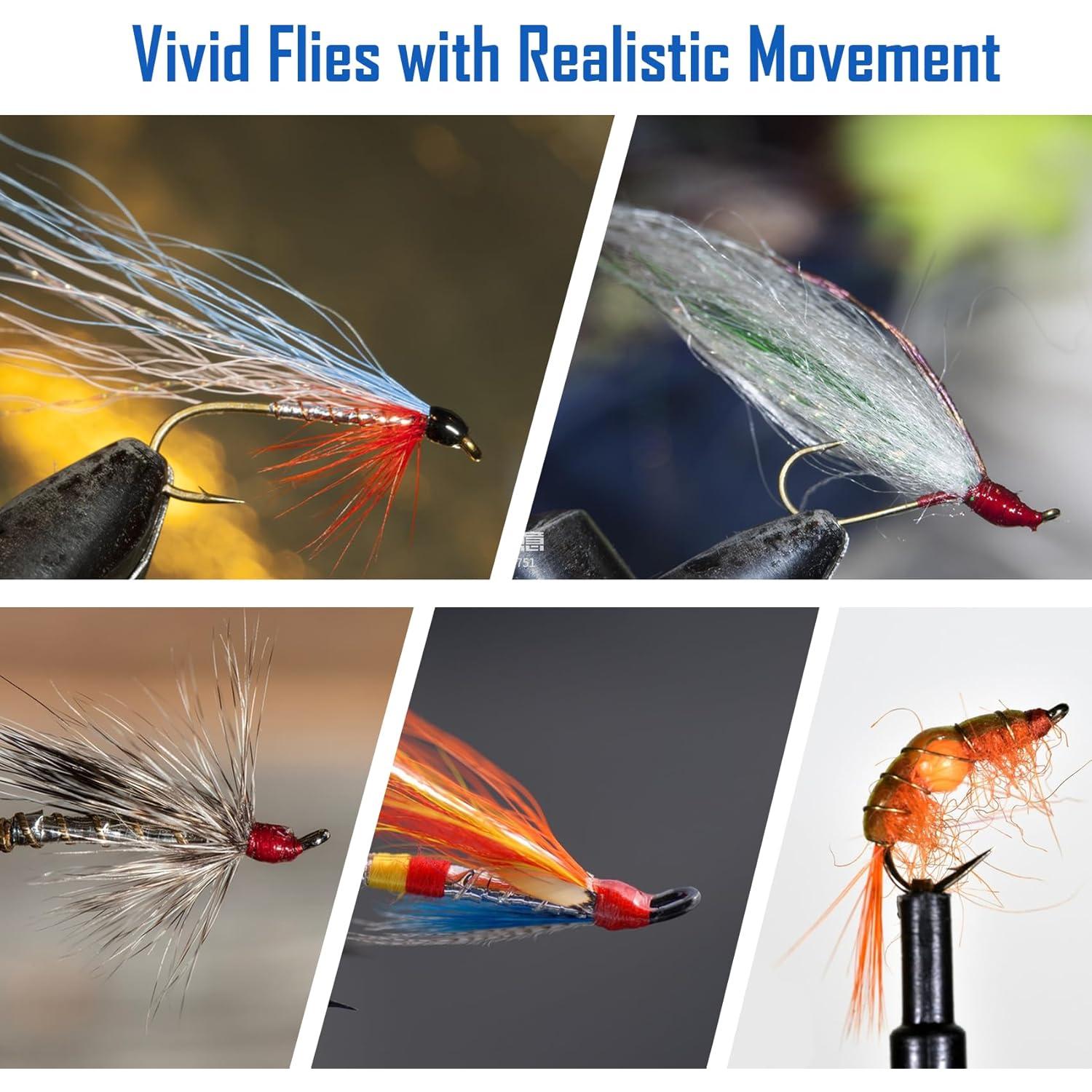 Riverruns Set de 6 Pegamentos UV Coloridos para Atado de Moscas