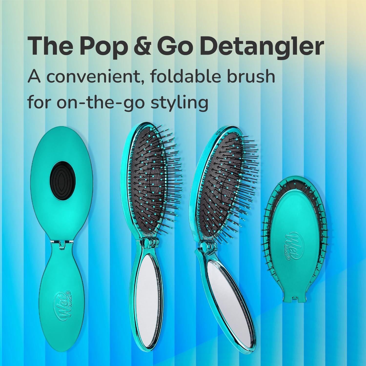 Wet Brush Pop Go Desenredador Plegable Teal 1 Cuenta