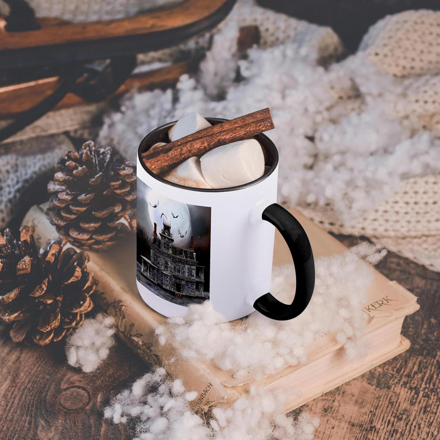 Taza Cerámica Halloween 3dRose 11oz Negra/Bianca