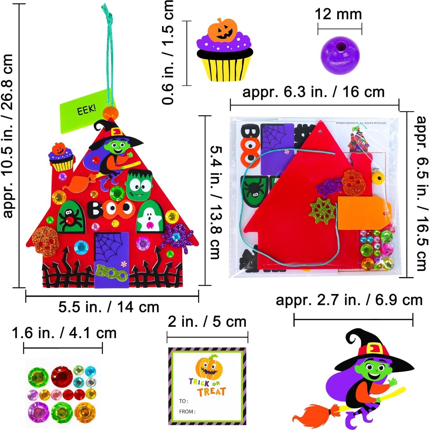 Kits de Manualidades de Halloween Winlyn - 24 Sets para Niños