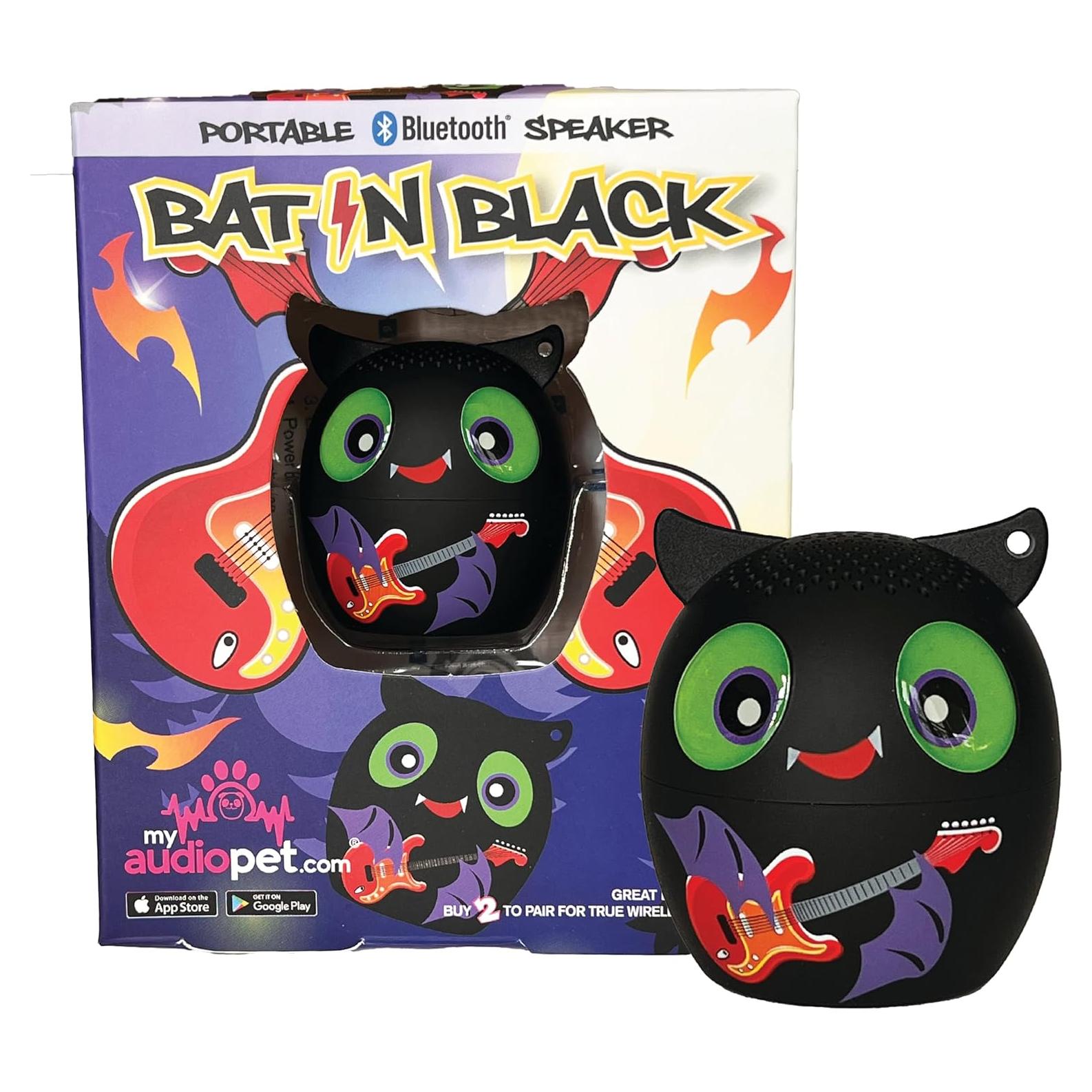 Altavoz Bluetooth Inalámbrico Mi Audio Mascota Murciélago Negro