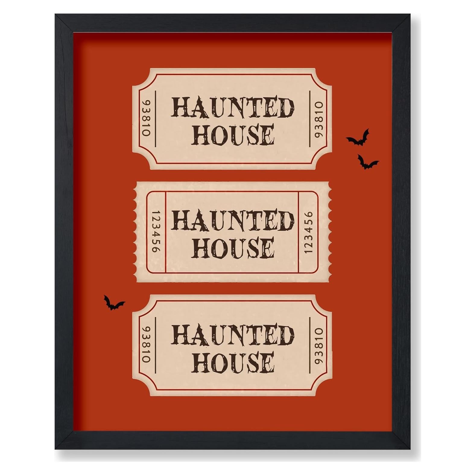 Póster Casa Embrujada 24x32 cm - Arte Minimalista Halloween