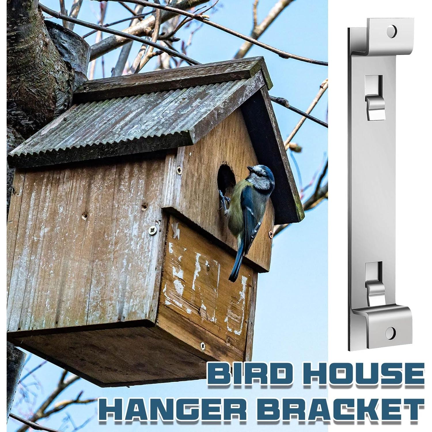 Soporte para Casa de Aves Blulu - Acero Galvanizado - 2 Juegos