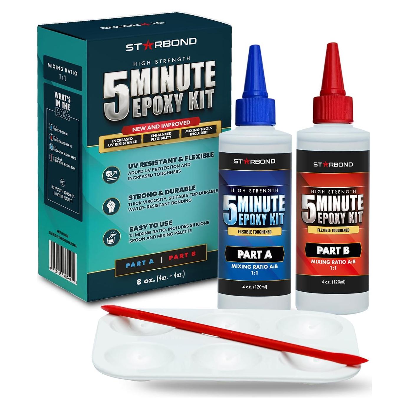 Epóxido Starbond 5 Minutos 240 ml - Resistencia Superior