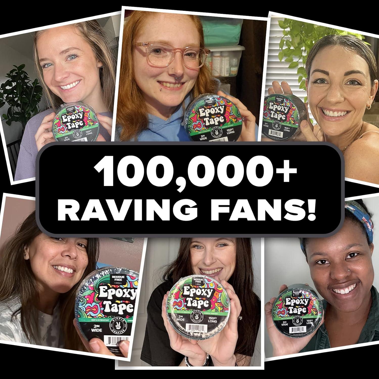 Cinta de Resina Hippie Crafter 5.08 cm x 45.72 m Resistente UV