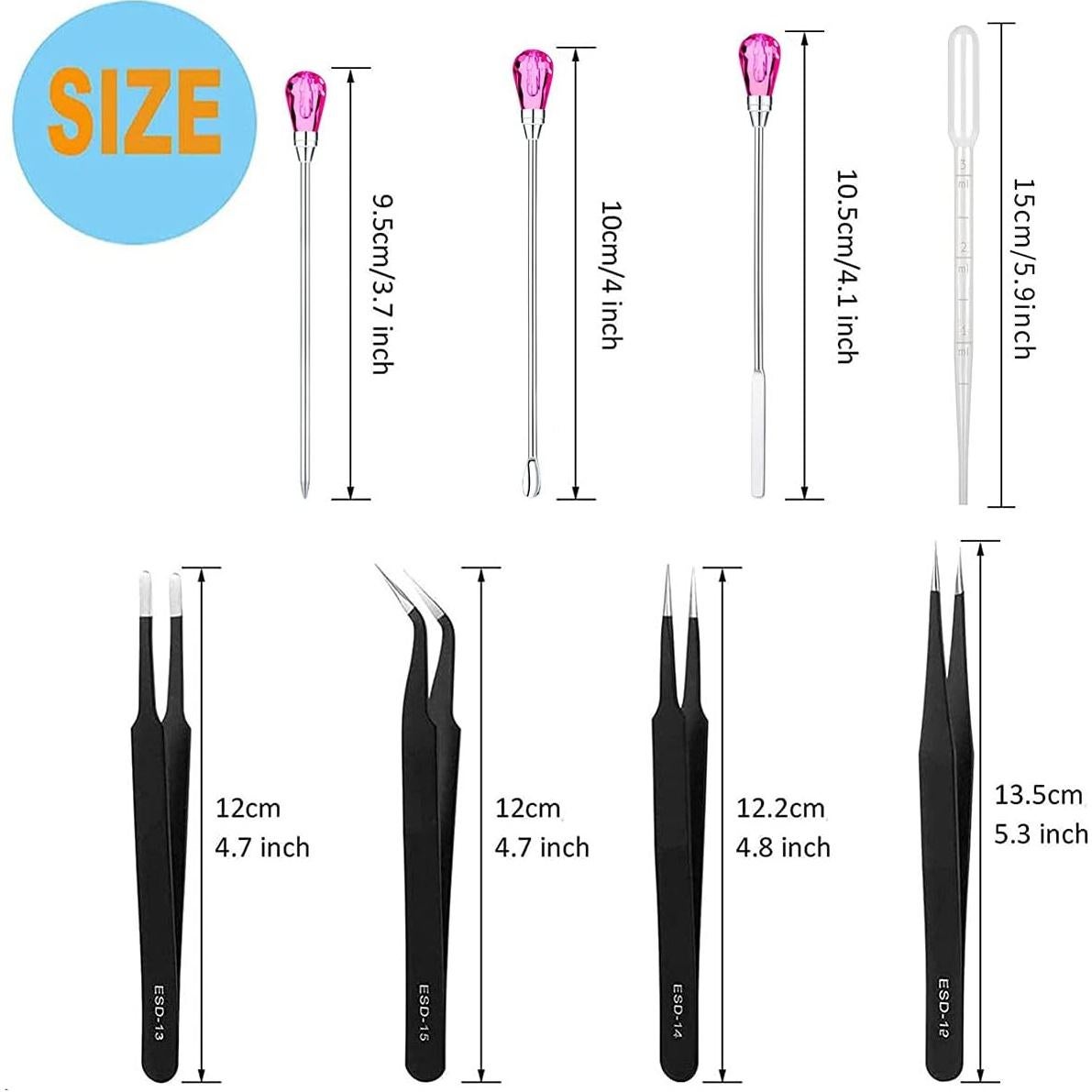 Juego de Herramientas de Resina MSDADA 11 Pcs - Portátil