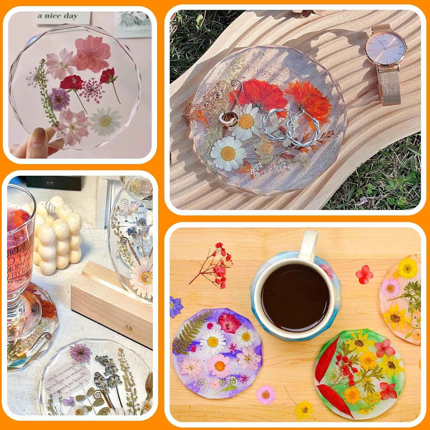 Moldes de Posavasos de Silicona ZQYSING 4 Piezas 13.2 cm