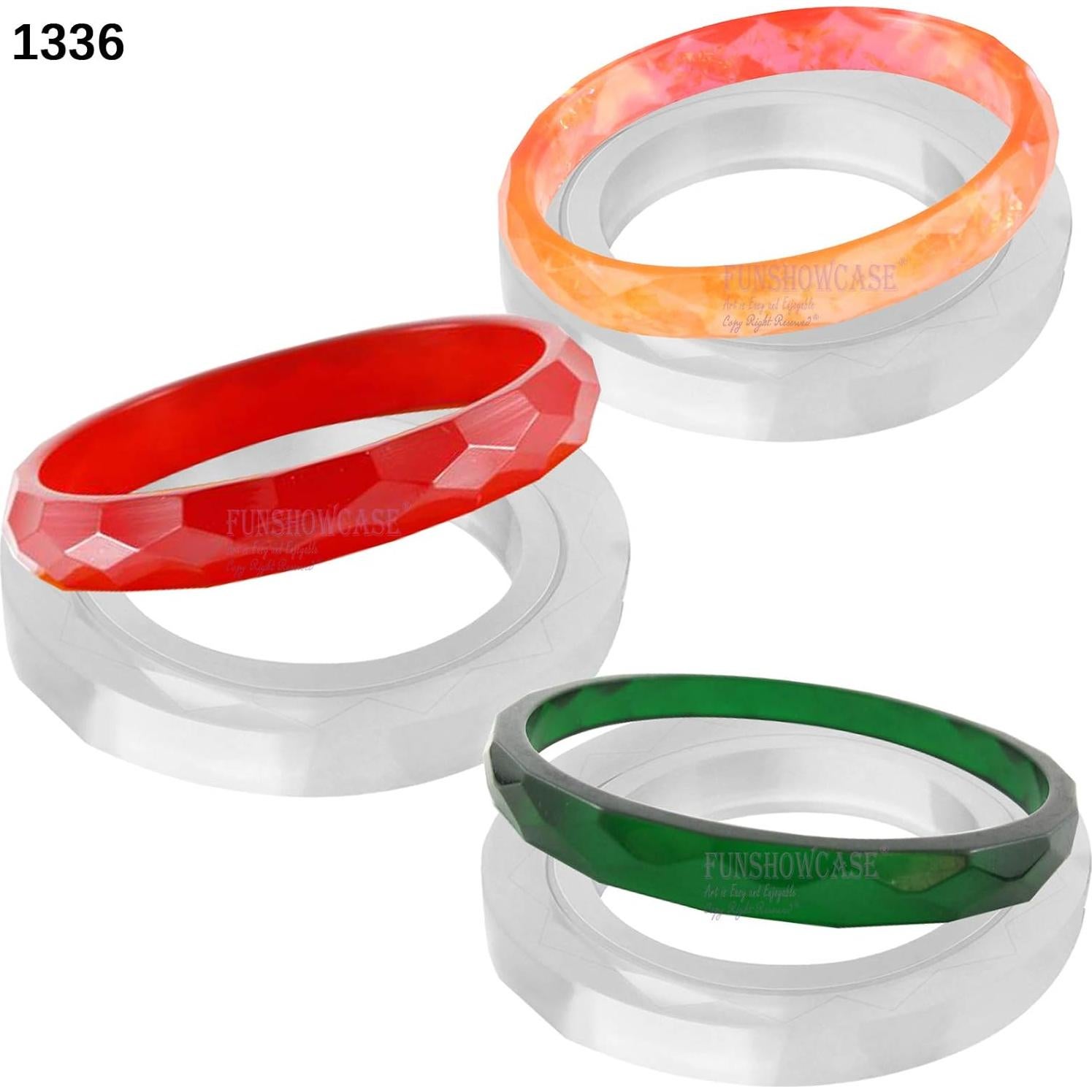 Molde de Joyería Geométrica Facetada FUNSHOWCASE - 6 Piezas