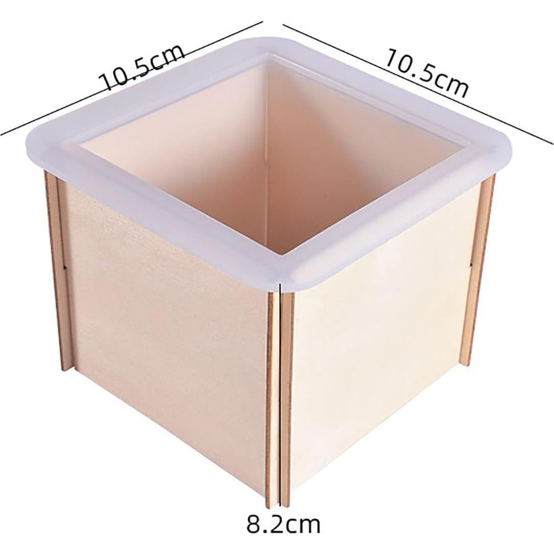 Molde de Silicona Cuadrado Qinlunuho 8 cm para Resina DIY