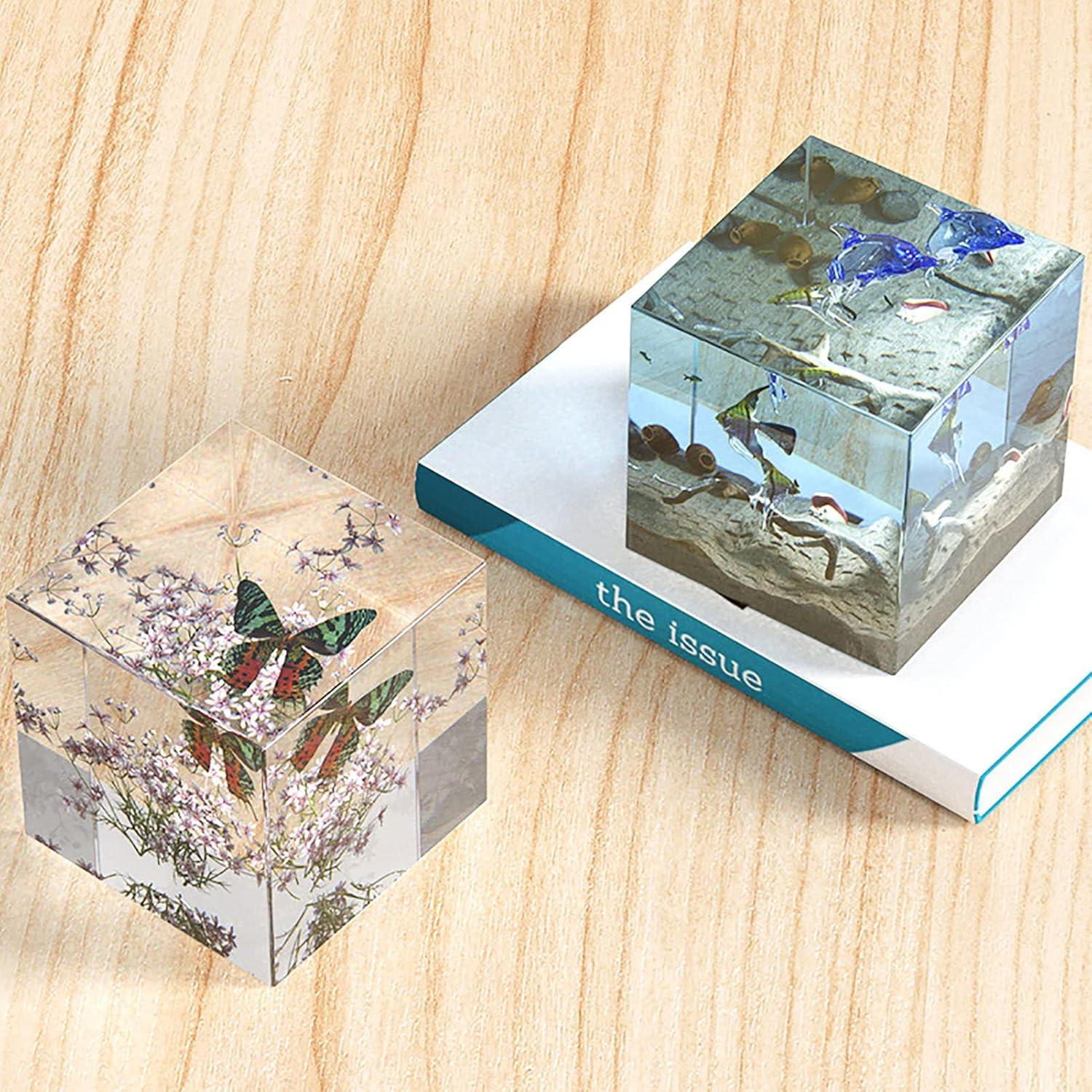 Molde de Silicona Cuadrado Qinlunuho 8 cm para Resina DIY