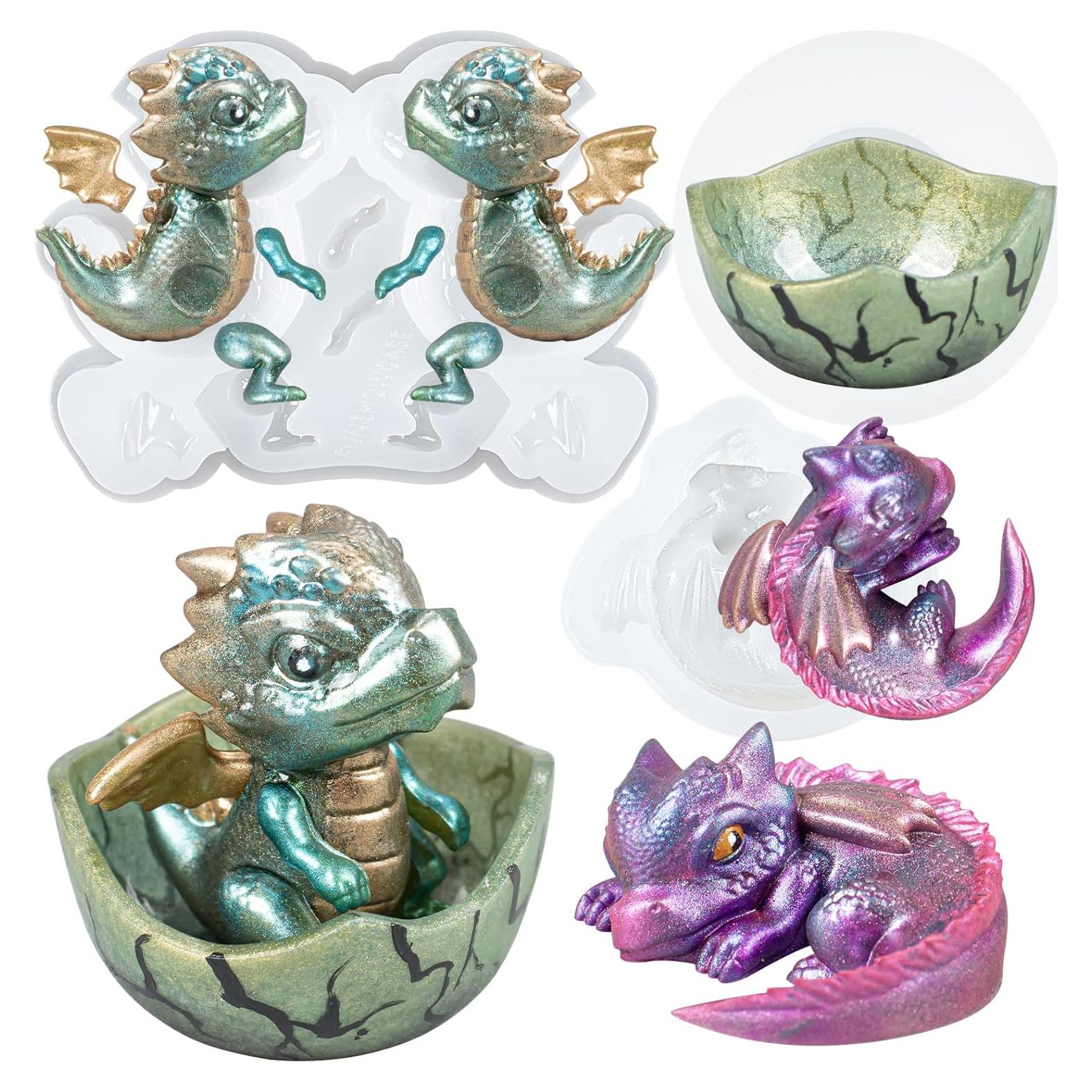 Set de Moldes de Silicona Dragón Bebé FUNSHOWCASE - 3 Piezas