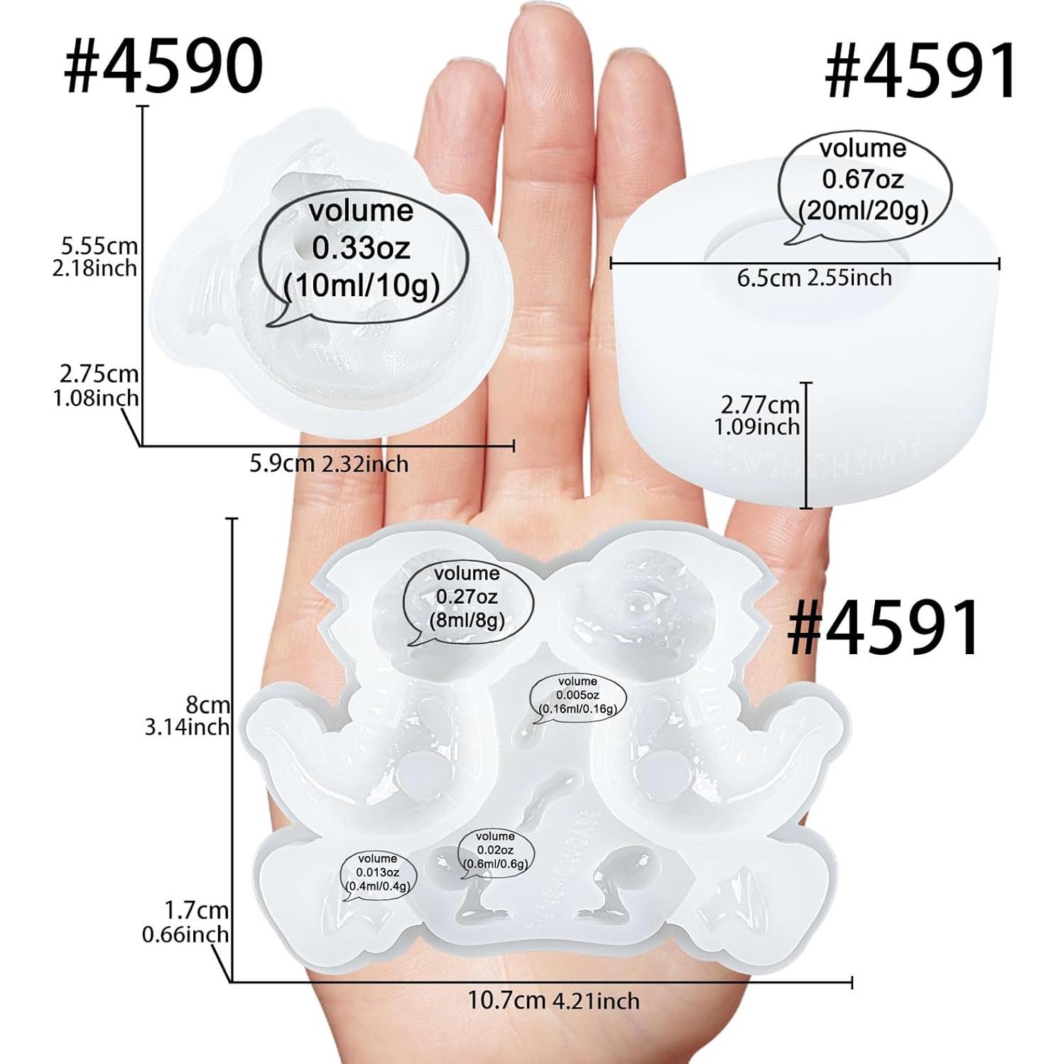 Set de Moldes de Silicona Dragón Bebé FUNSHOWCASE - 3 Piezas