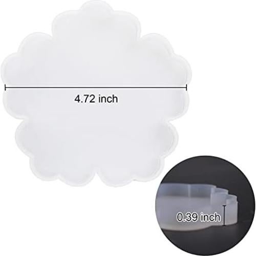 Moldes de Posavasos de Flores ResinWorld - Silicona 11.99 cm