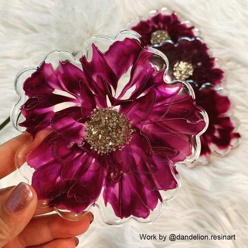 Moldes de Posavasos de Flores ResinWorld - Silicona 11.99 cm