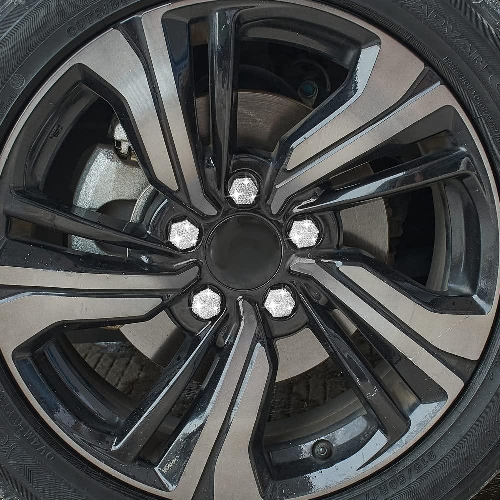 Cubiertas de Perno de Rueda Blueshyhall 21 mm Blancas - Paquete de 20