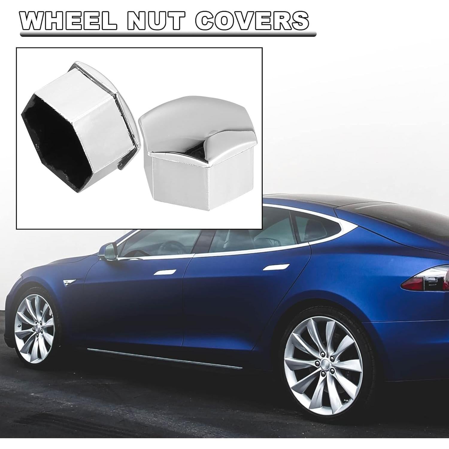 Cubiertas de Tuerca de Rueda X AUTOHAUX 20pcs para Tesla