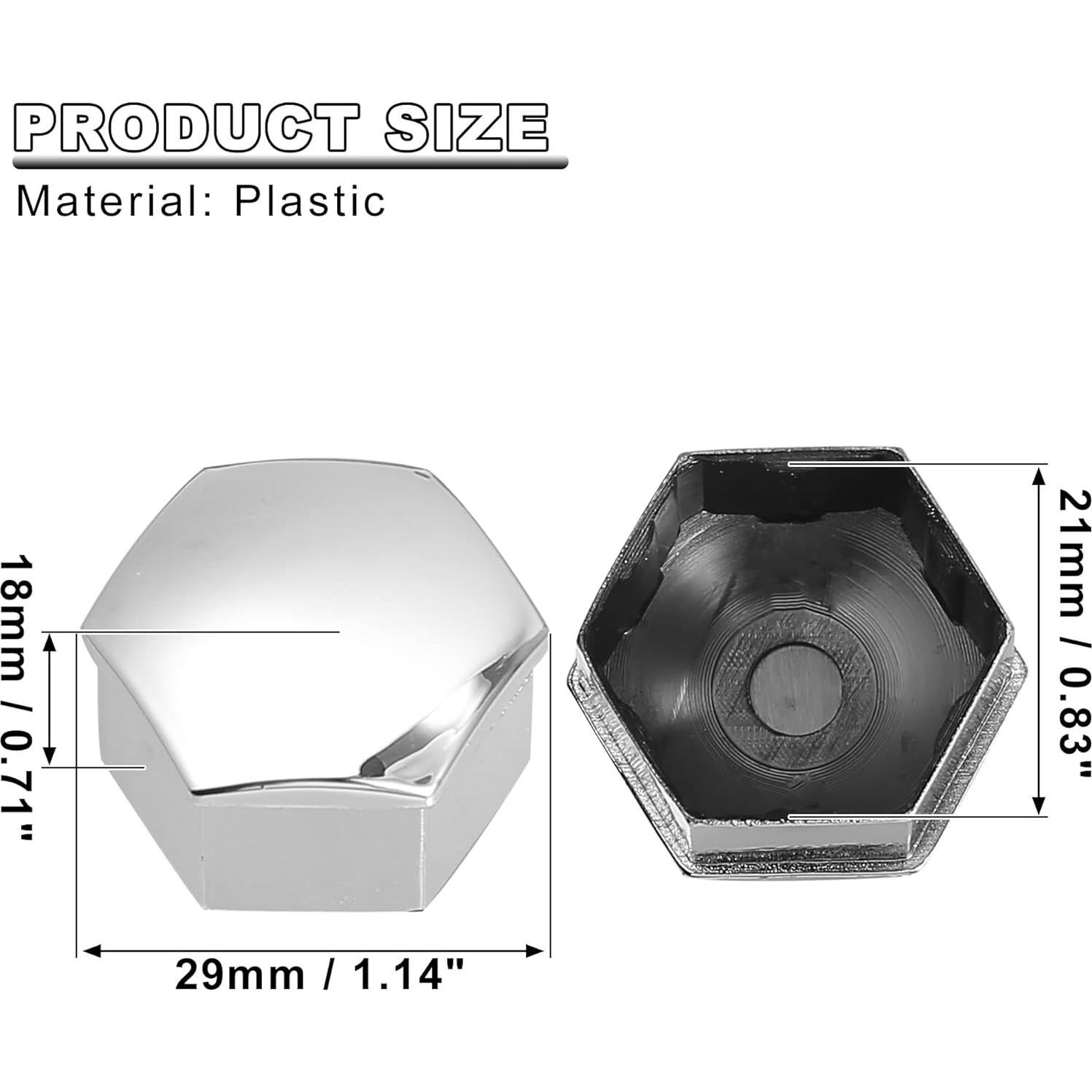 Cubiertas de Tuerca de Rueda X AUTOHAUX 20pcs para Tesla