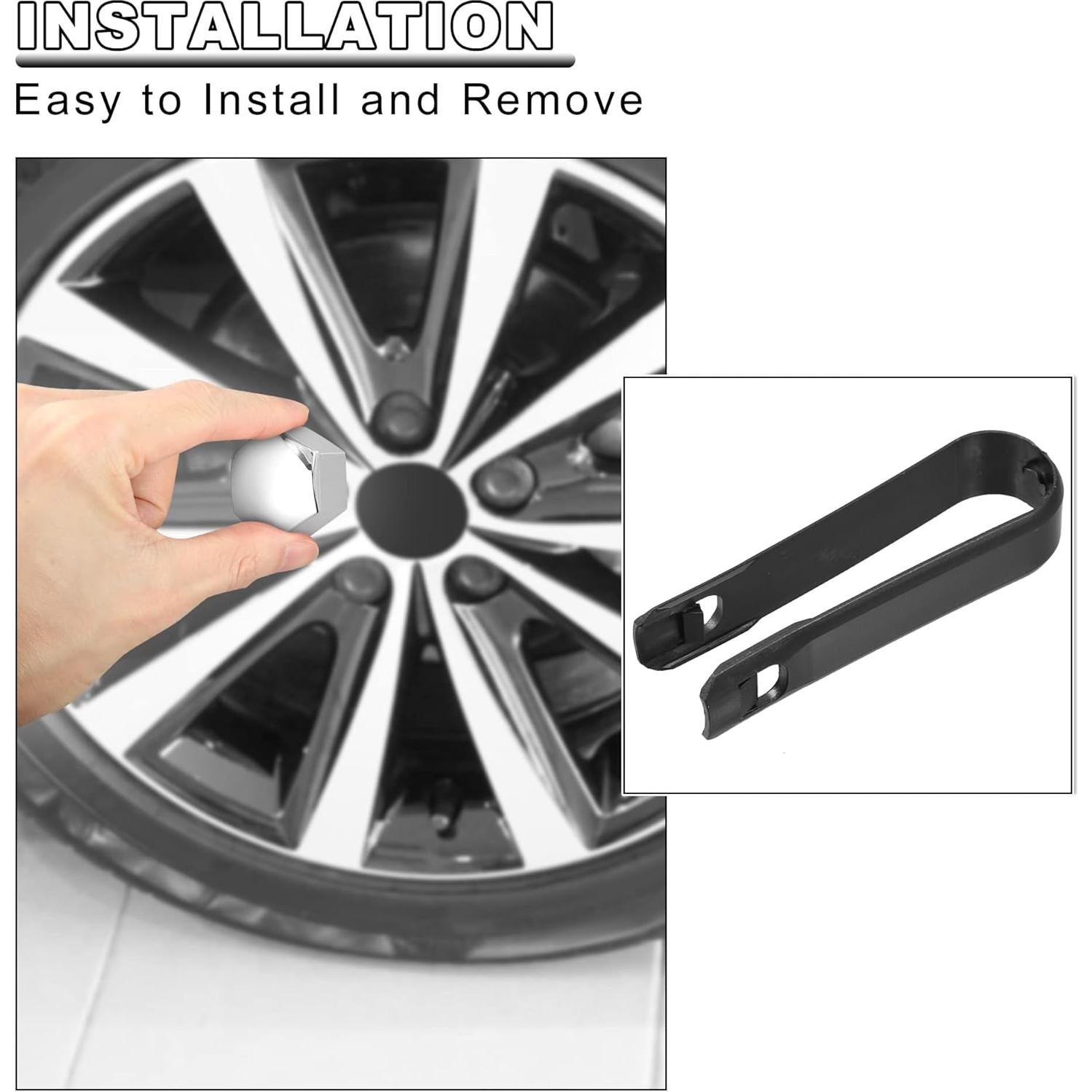 Cubiertas de Tuerca de Rueda X AUTOHAUX 20pcs para Tesla