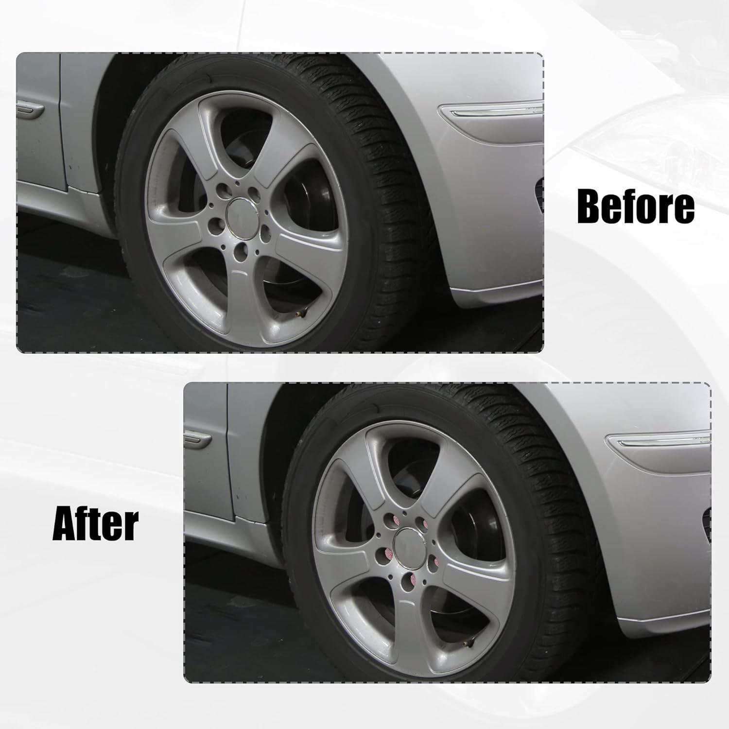 Cubiertas de Tuercas de Rueda X AUTOHAUX 21mm Rosa 20pcs