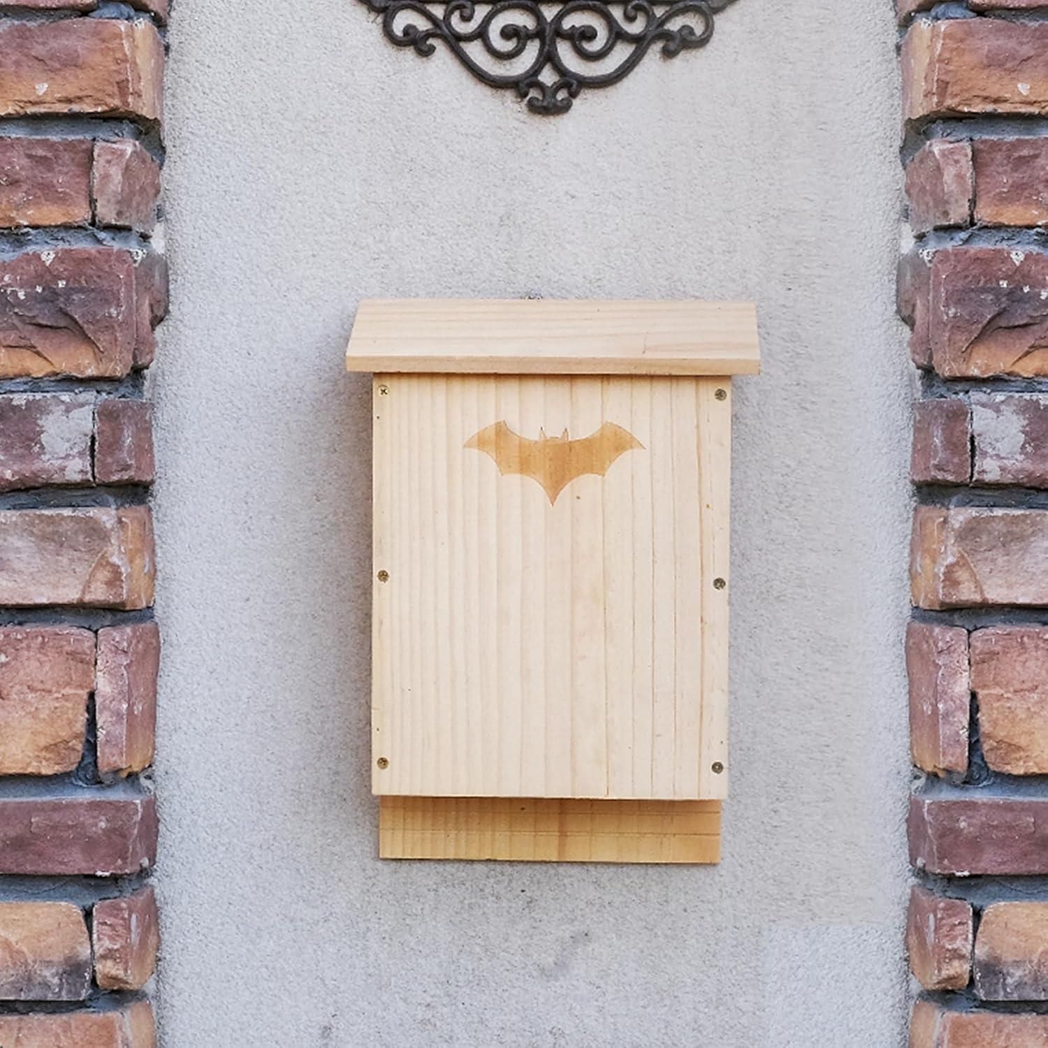 Casa de Murciélagos de Madera Doble Cámara SEEZENGREEN 38.5cm