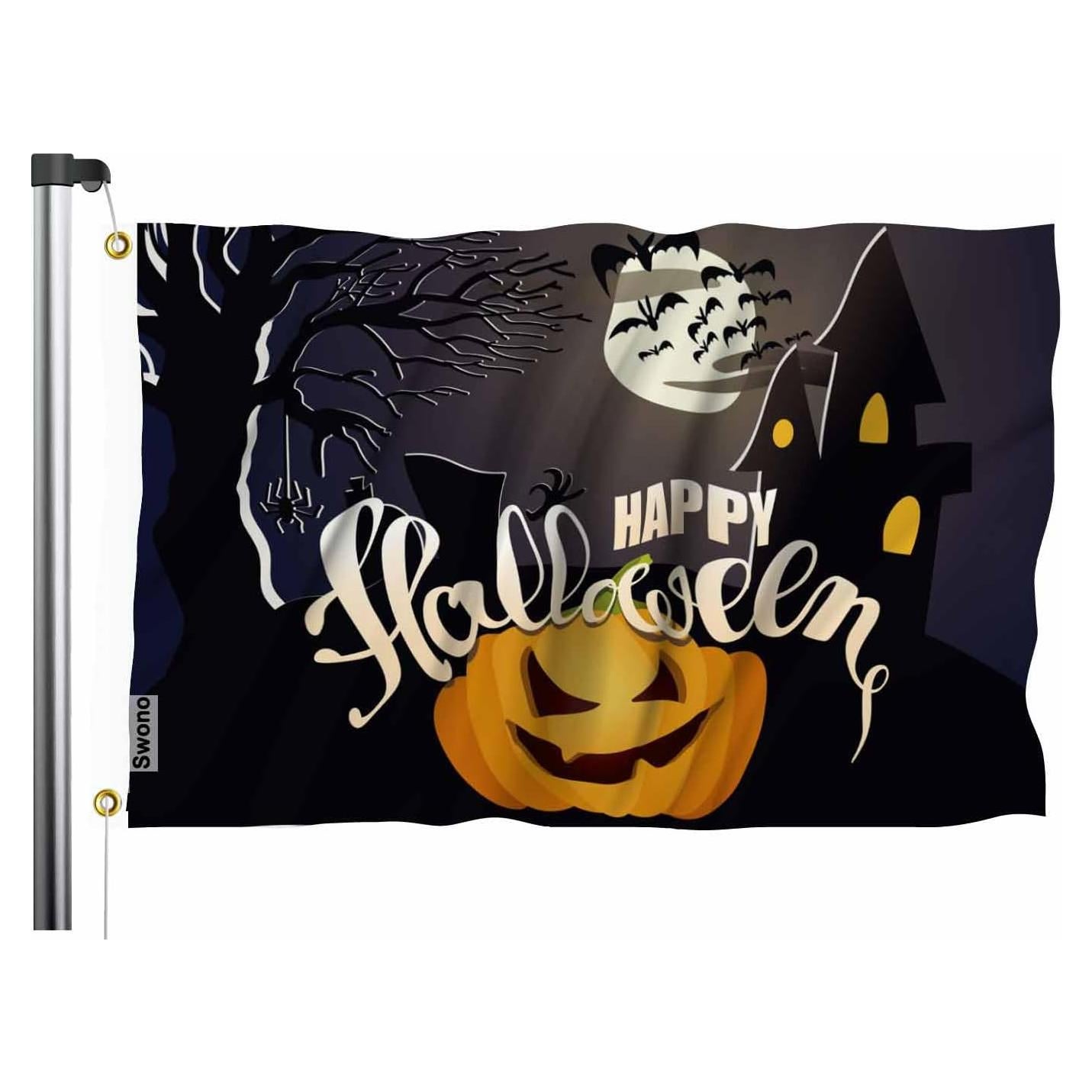 Bandera Halloween Swono 150x90 cm Tumbas Espeluznantes